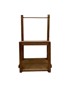 Empty wooden stall for 10 cm Nativity figures 2