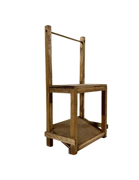 Empty wooden stall for 20 cm Nativity figures