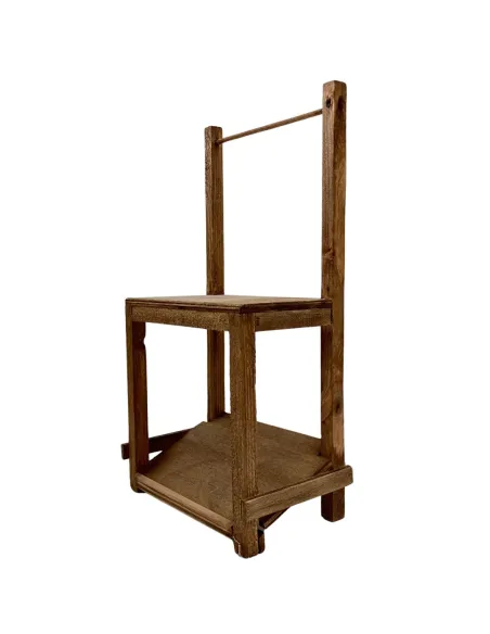 Empty wooden stall for 30 cm Nativity figures