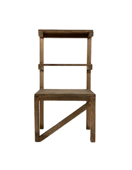 Empty three-tier wooden stall for 10 cm Nativity figures