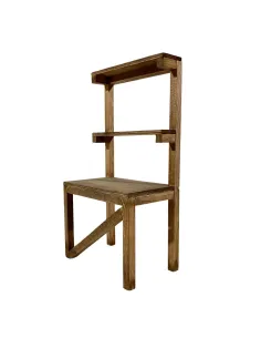 Empty three-tier wooden stall for 30 cm Nativity figures 2