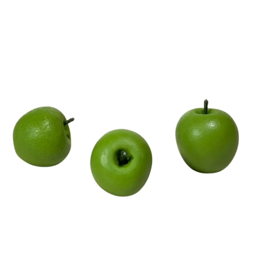 Set of 3 Green Apples for 30 cm Nativity Figures
