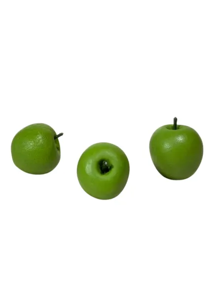 Set of 3 Green Apples for 30 cm Nativity Figures