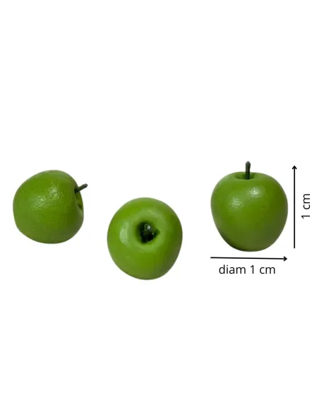 Set of 3 Green Apples for 30 cm Nativity Figures