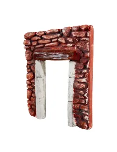 Coloured Plaster Wall with Doorway for 8–10 cm Nativity Figures 2