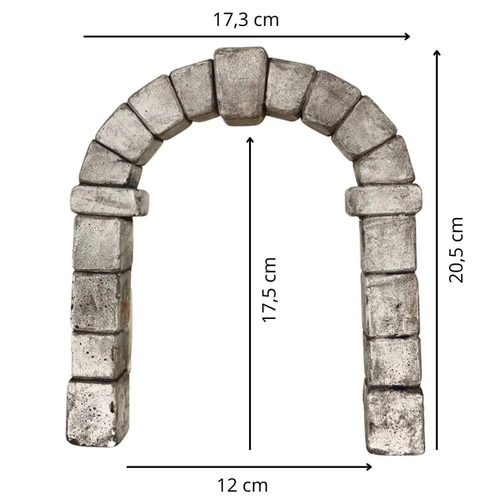 Coloured Plaster Arch for 8–10 cm Nativity Figures