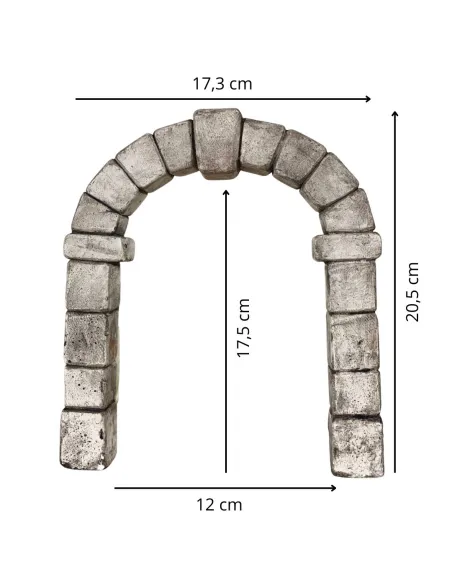 Arco in gesso colorato per statue da 8-10 cm