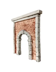 Parete con arco in gesso colorata per statue da 8-10 cm 2