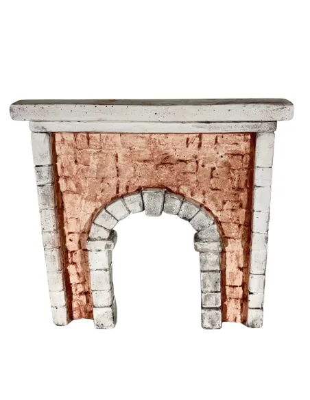 Coloured Plaster Wall with Arch for 8–10 cm Nativity Figures