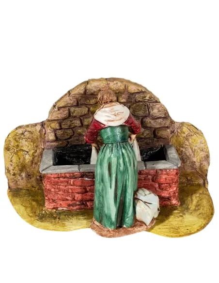 Lavandaia Landi alla fonte senza movimento acqua 10 cm