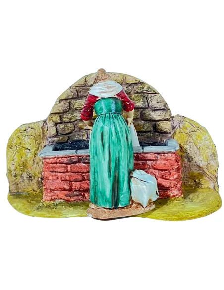 Landi Washerwoman at the Fountain, 10 cm – Without Water Movement