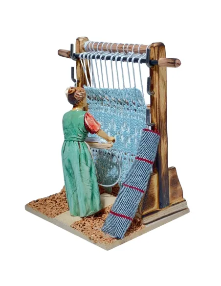 Landi Woman Weaving at the Loom, 10 cm
