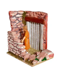 Landi Bricklayer with Stone Wall, 10 cm