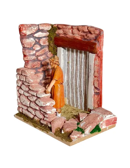 Landi Bricklayer with Stone Wall, 10 cm