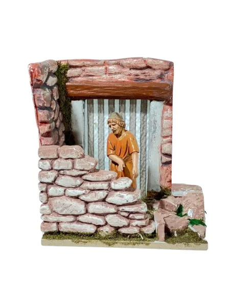 Landi Bricklayer with Stone Wall, 10 cm