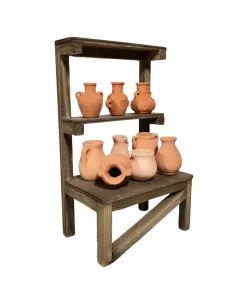 Wooden Amphora Stall for 20 cm Nativity Figures 2