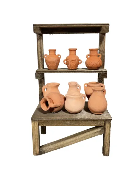 Wooden Amphora Stall for 20 cm Nativity Figures