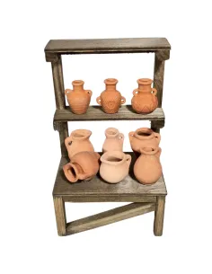 Wooden Amphora Stall for 20 cm Nativity Figures