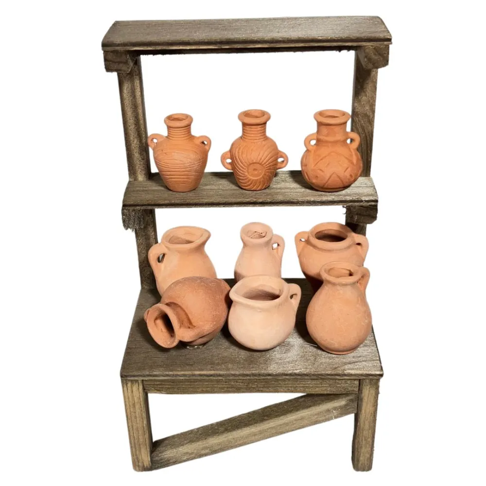 Wooden Amphora Stall for 20 cm Nativity Figures