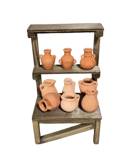Wooden Amphora Stall for 20 cm Nativity Figures