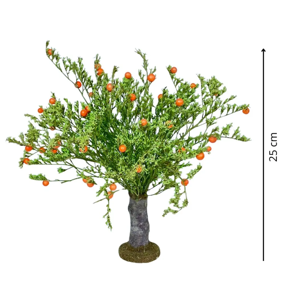 Orange tree, 25 cm tall, for 12–15 cm Nativity figures