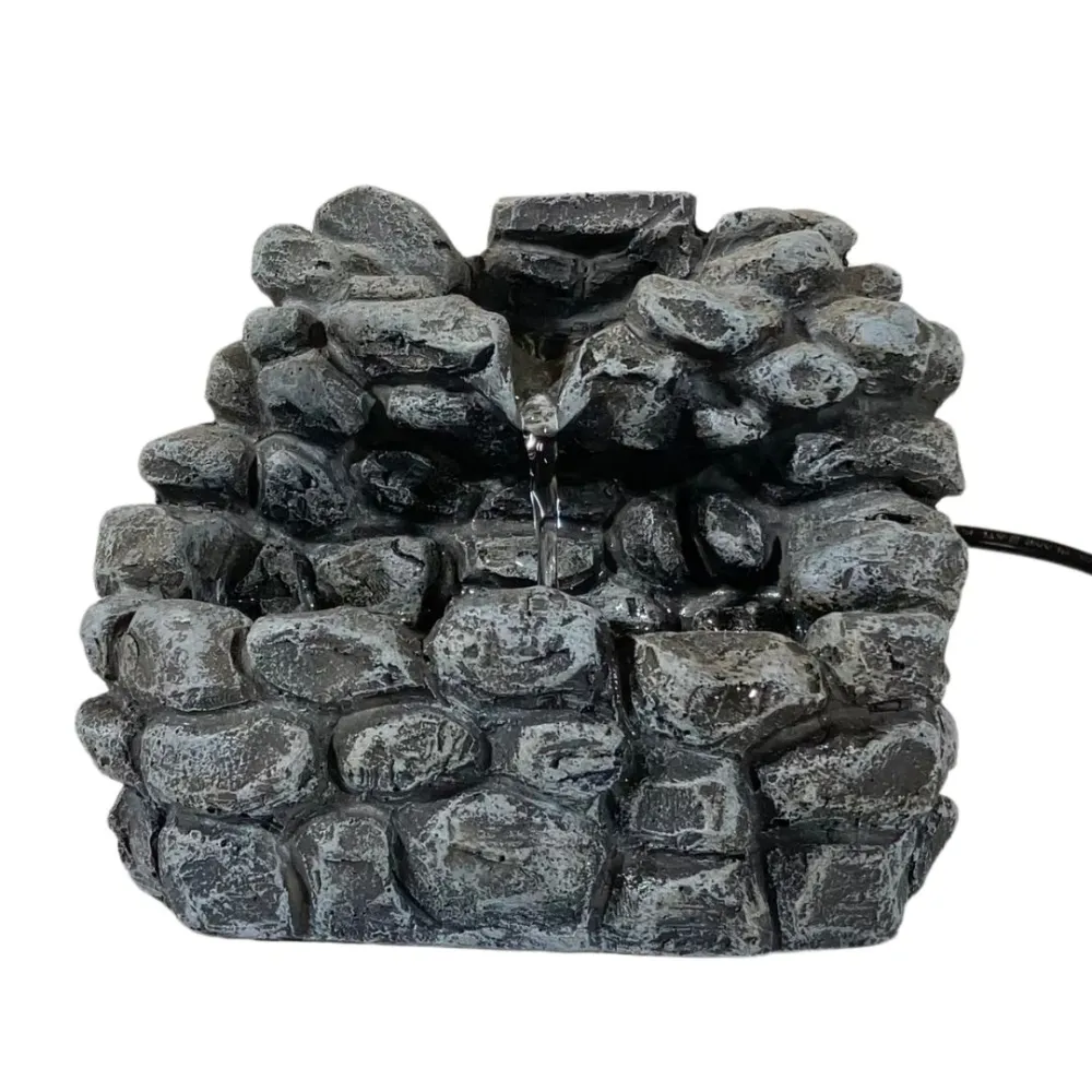 Faux Stone Resin Fountain for 12–15 cm Nativity Figures