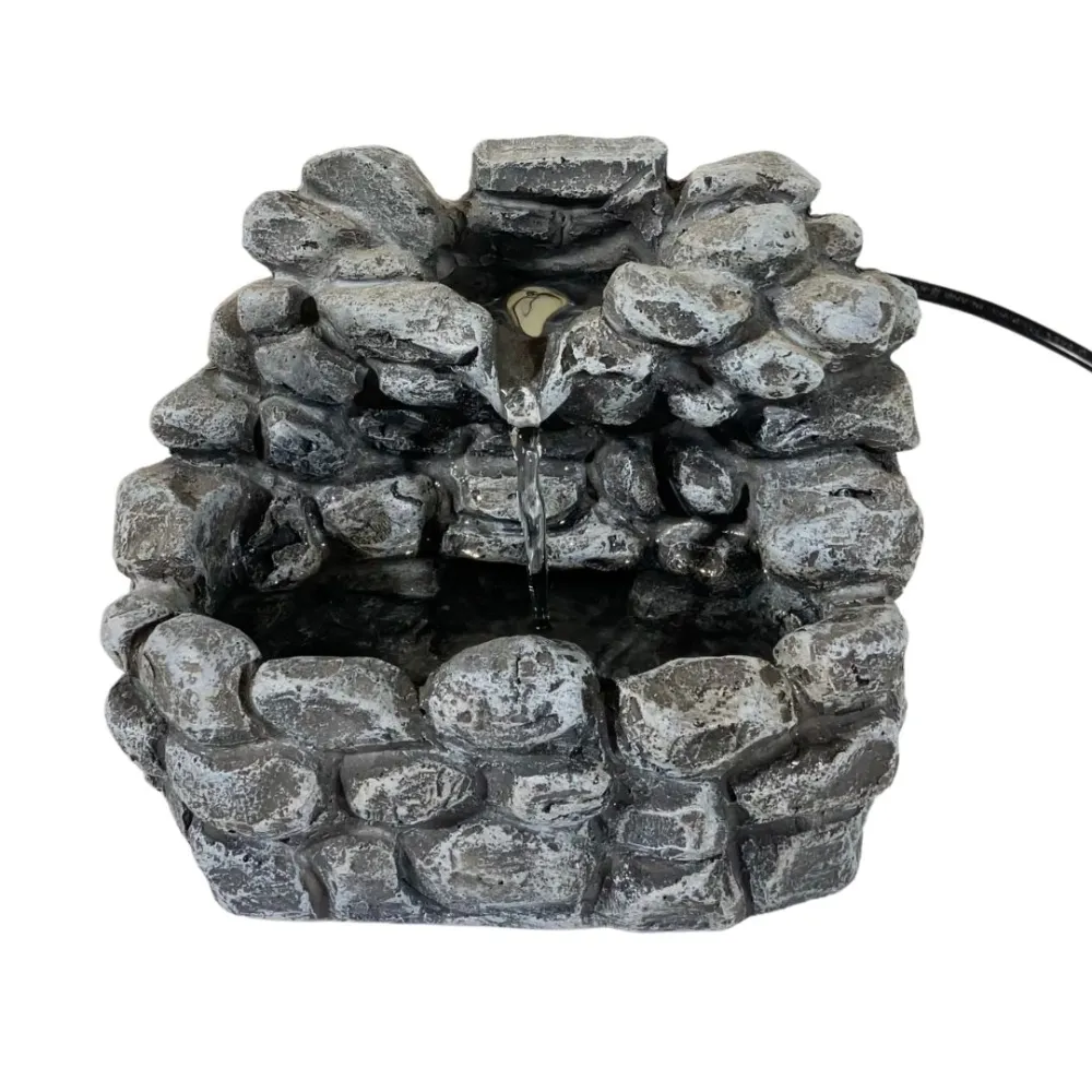 Faux Stone Resin Fountain for 12–15 cm Nativity Figures