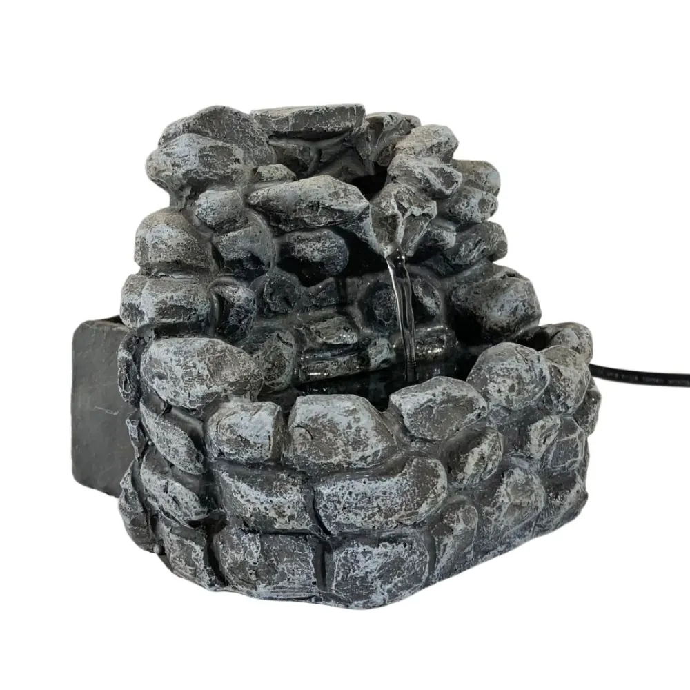 Faux Stone Resin Fountain for 12–15 cm Nativity Figures