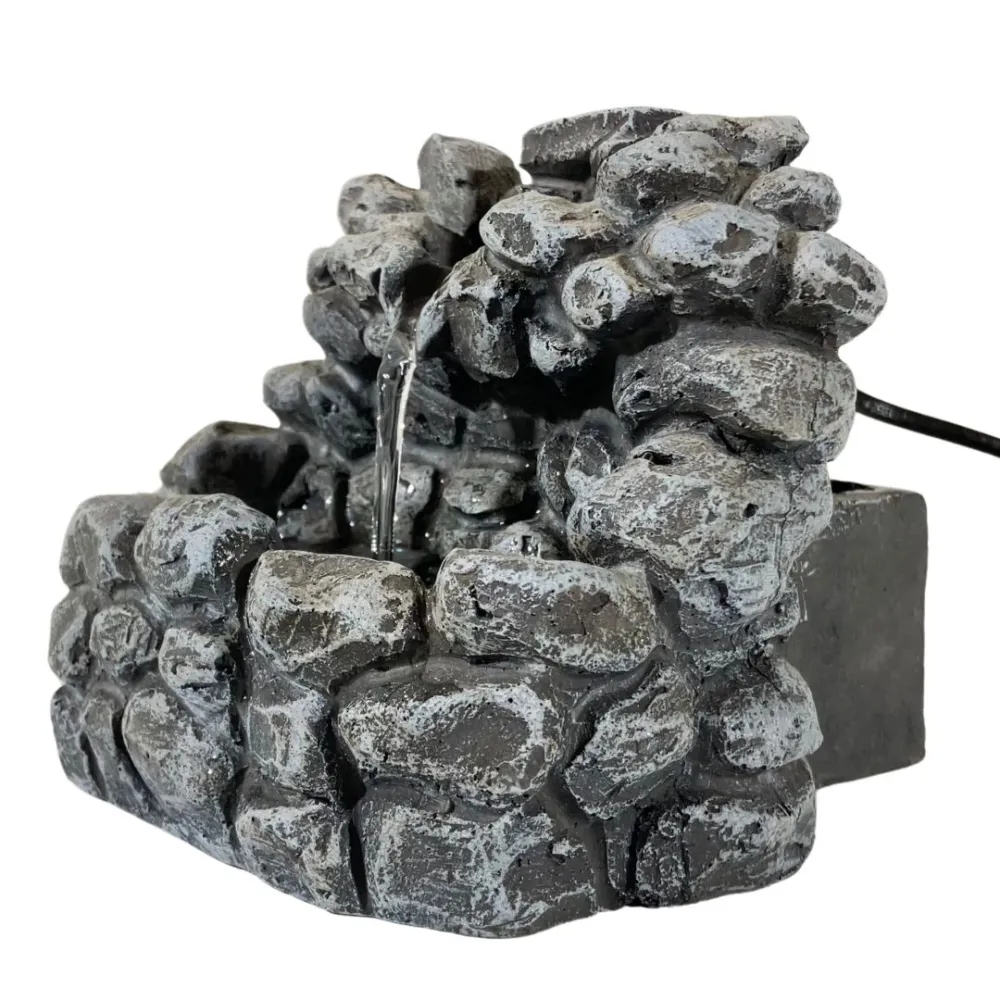 Faux Stone Resin Fountain for 12–15 cm Nativity Figures