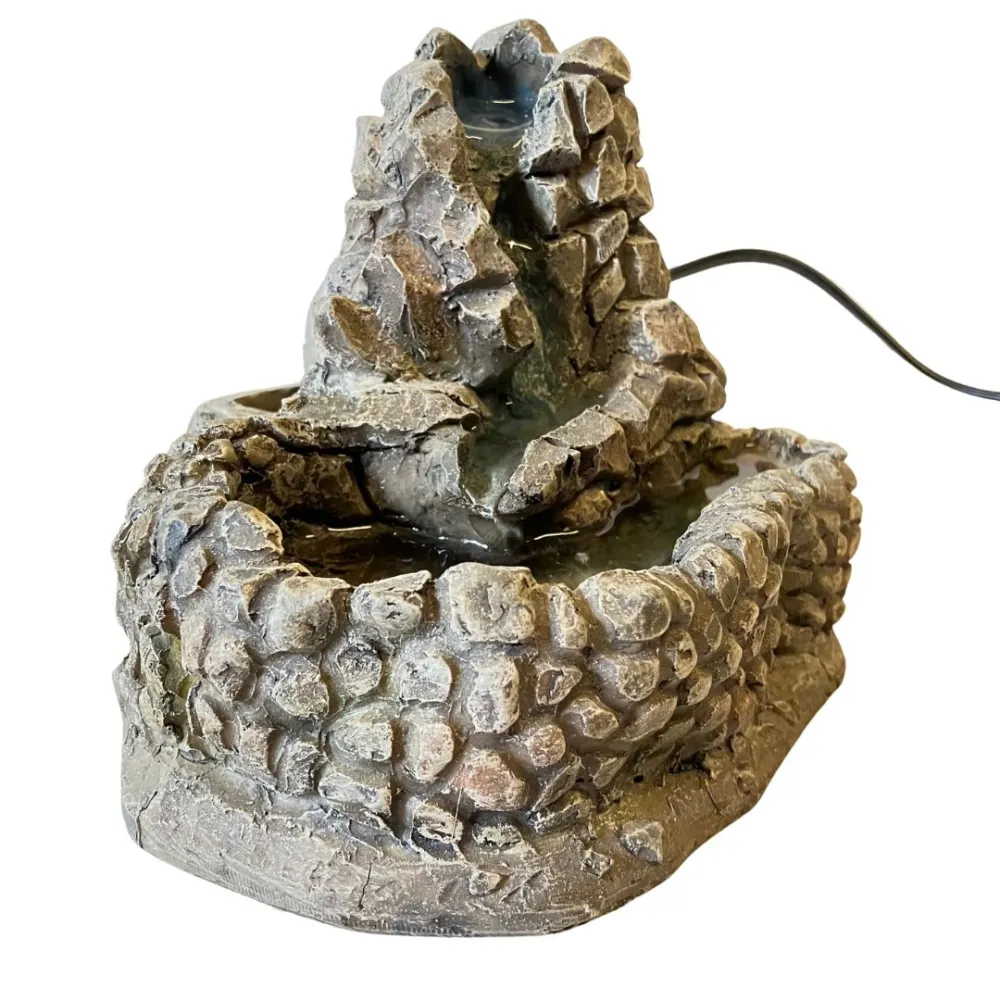 Faux Stone Resin Waterfall for 12–15 cm Nativity Figures