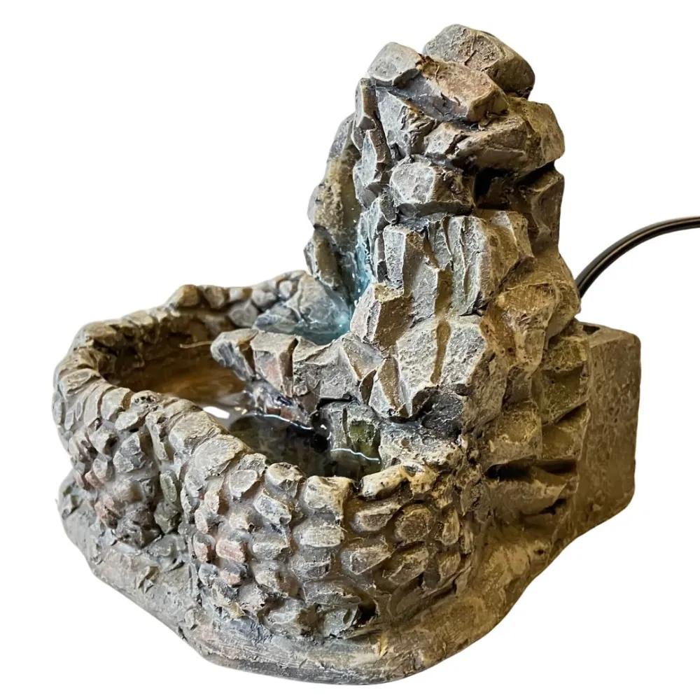 Faux Stone Resin Waterfall for 12–15 cm Nativity Figures
