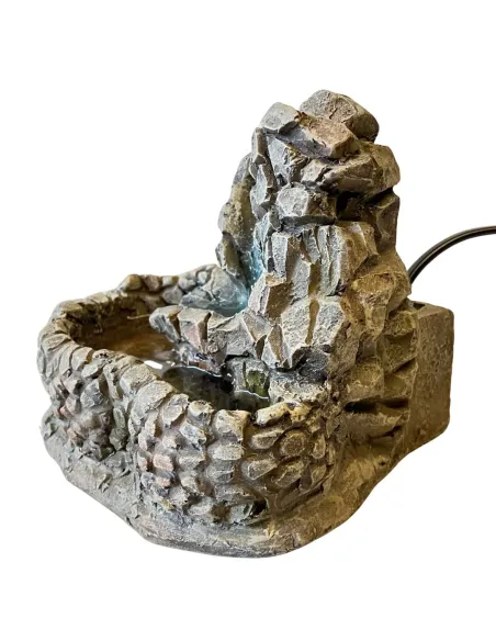 Faux Stone Resin Waterfall for 12–15 cm Nativity Figures