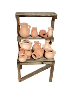 Wooden Amphora Stall for 30 cm Nativity Figures 2