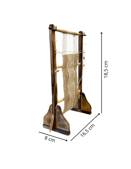 Telaio verticale in legno per statue da 15 cm