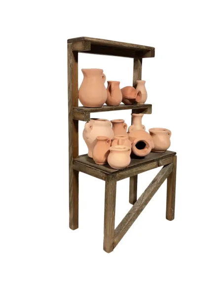 Wooden Amphora Stall for 30 cm Nativity Figures