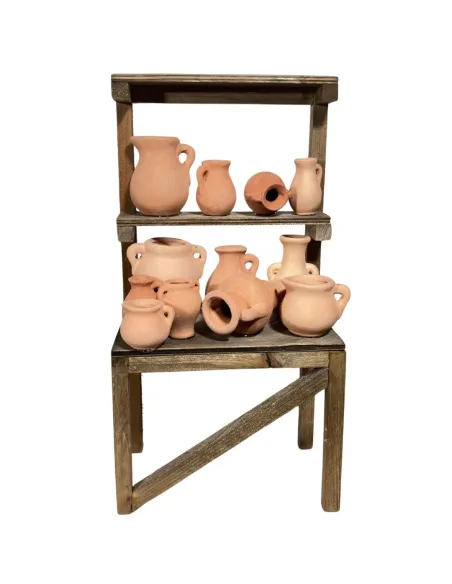 Wooden Amphora Stall for 30 cm Nativity Figures