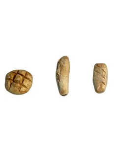Set of Three Assorted Bread Loaves for 8–10 cm Nativity Figures