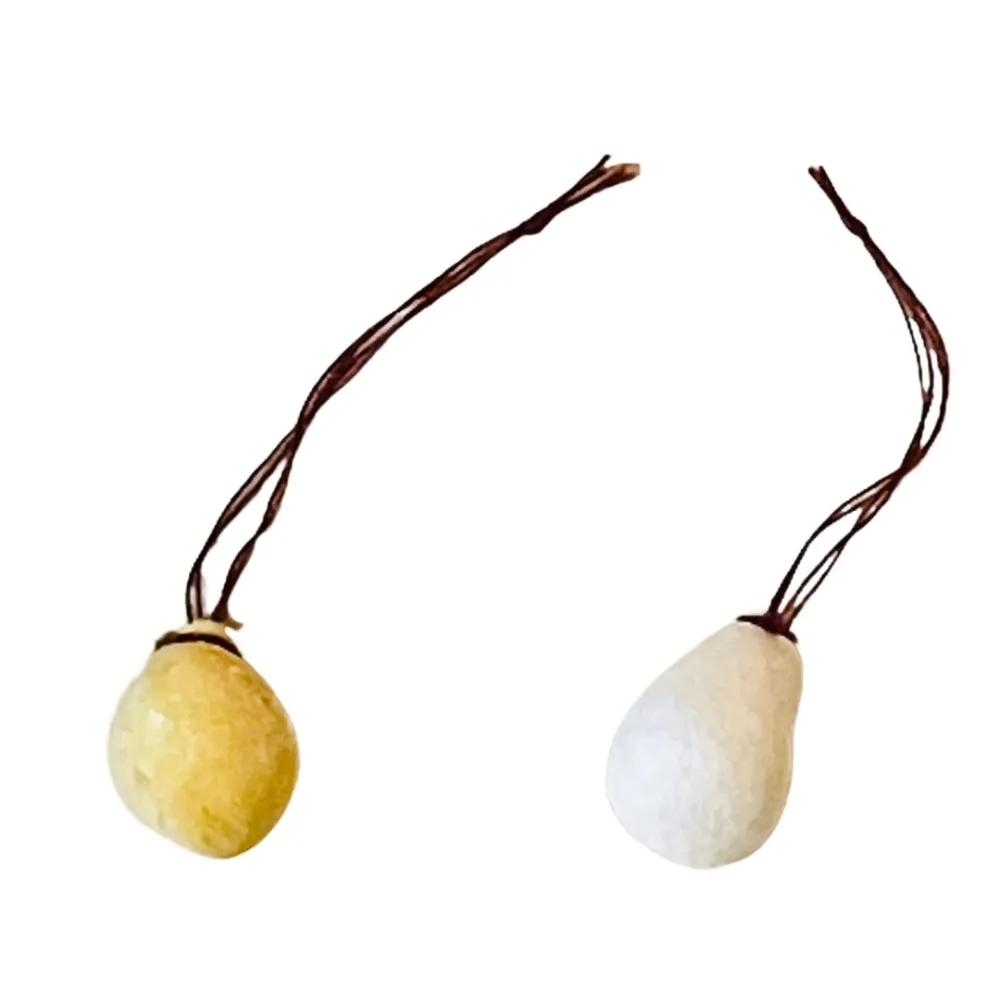Set of Fresh and Aged Caciocavallo Cheese for 12 cm Nativity Figures