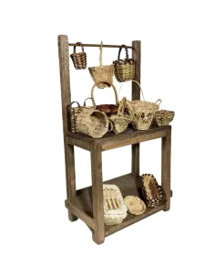Wooden Basket Stall for 30 cm Nativity Figures 2