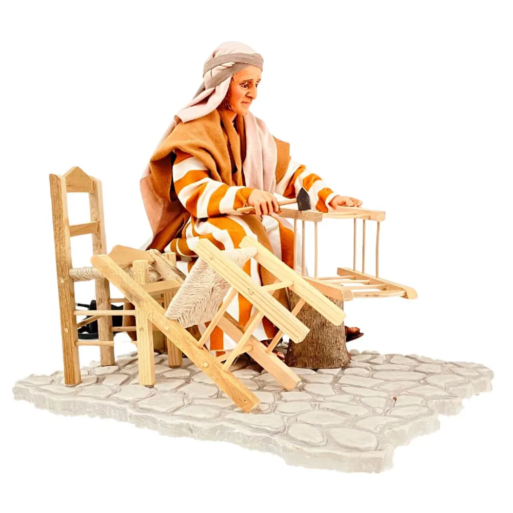 Animated Palestinian Chair Caner Repairing a Chair - 30 cm