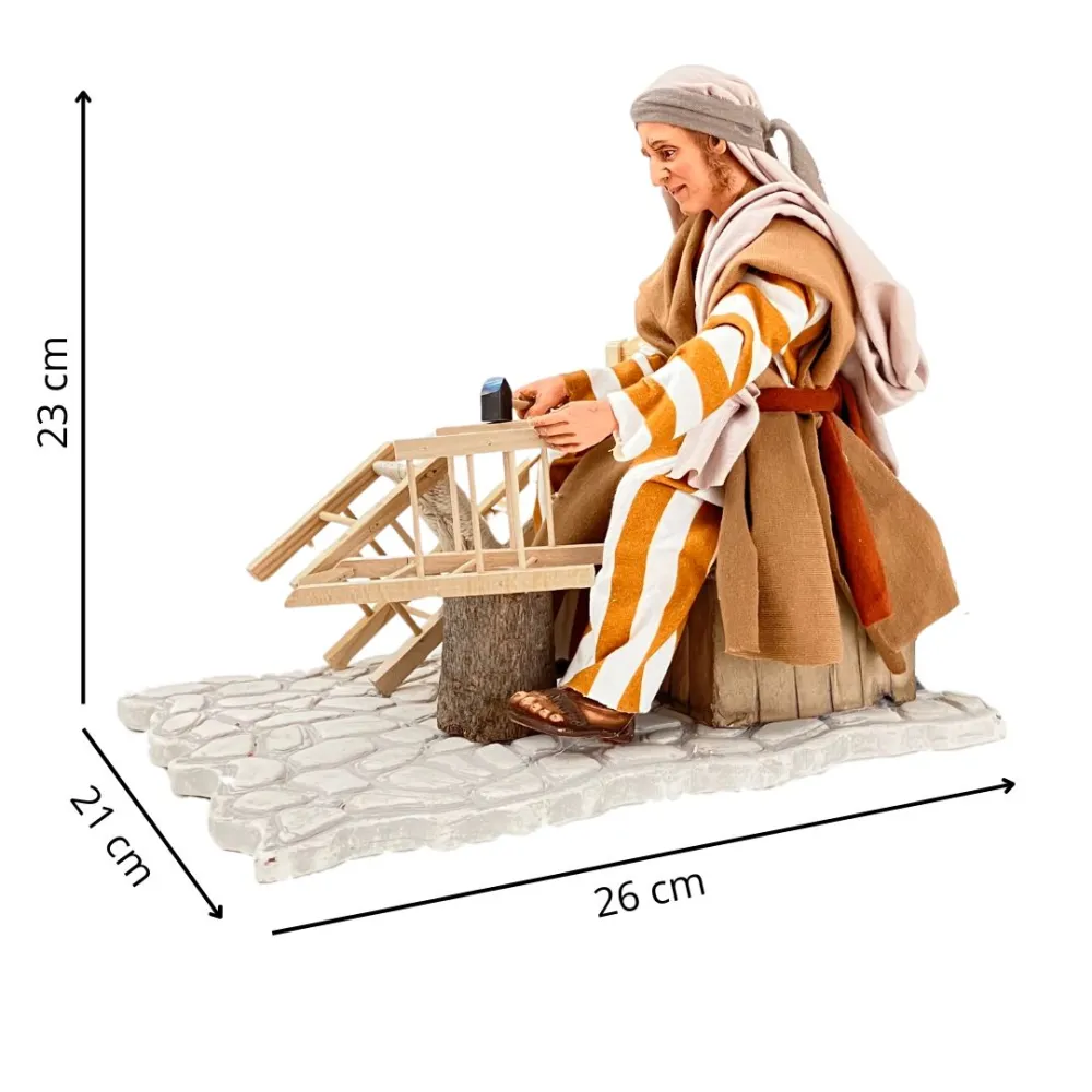 Animated Palestinian Chair Caner Repairing a Chair - 30 cm