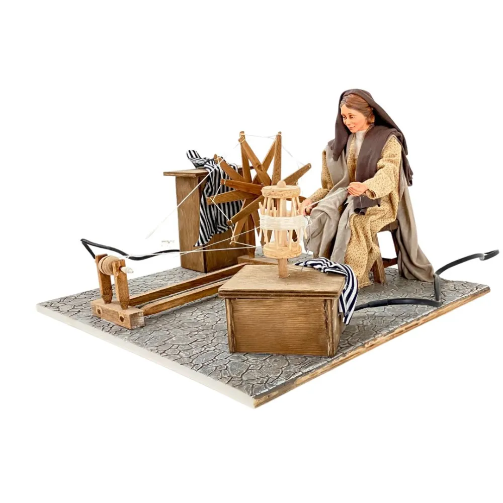 Animated Palestinian Spinner with Spinning Wheel - 30 cm