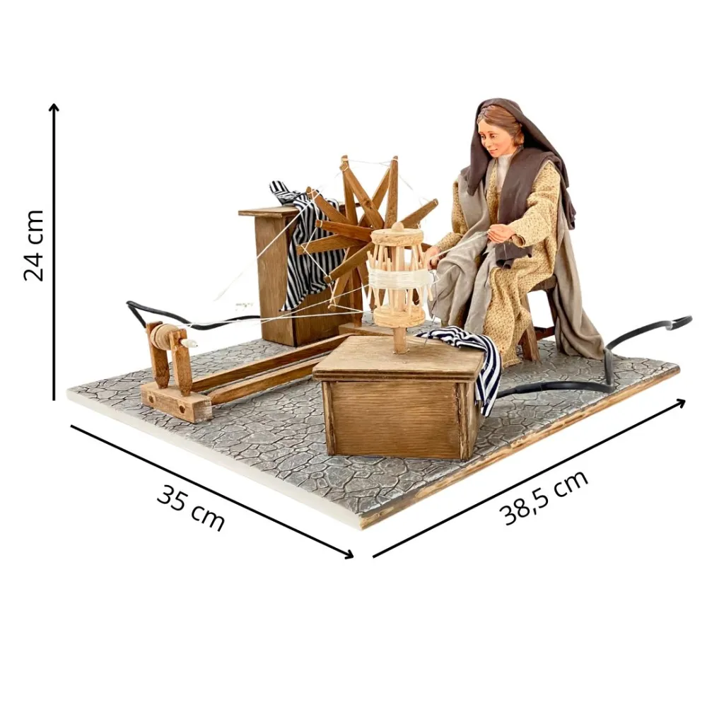 Animated Palestinian Spinner with Spinning Wheel - 30 cm