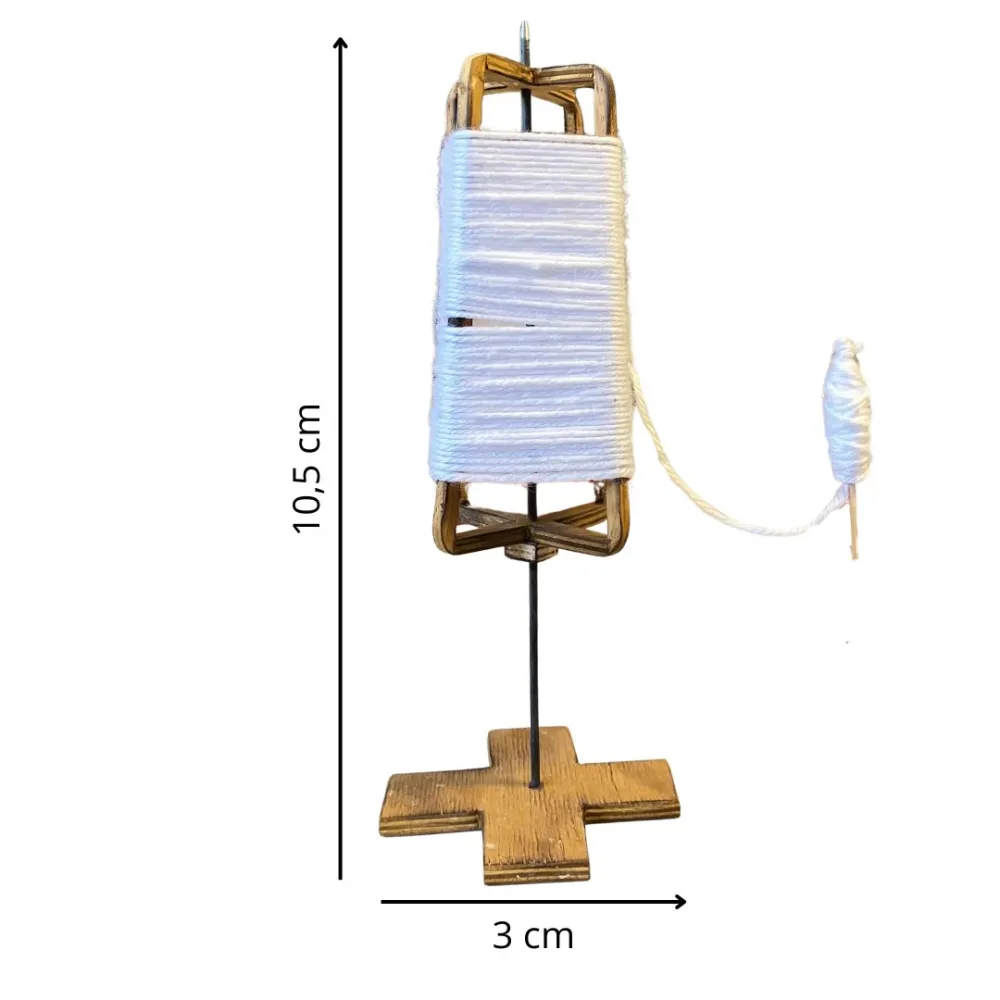 Spinning spindle for 10 cm nativity figures