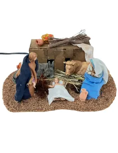 Animated 10 cm Landi Nativity Set