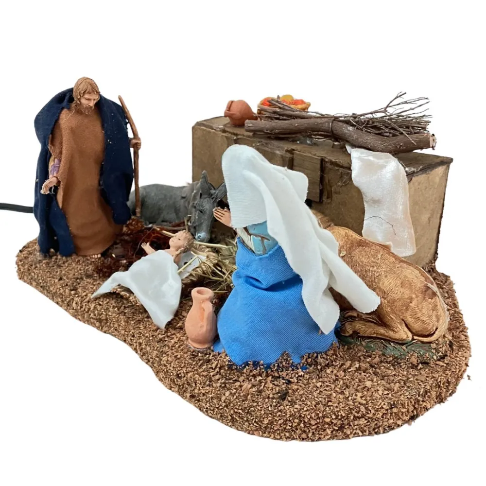 Animated 10 cm Landi Nativity Set