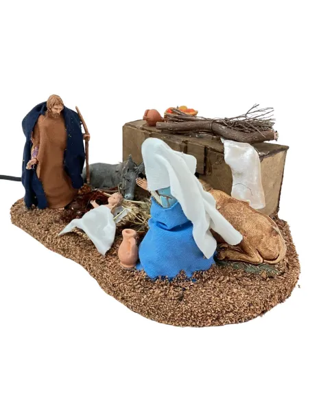 Animated 10 cm Landi Nativity Set