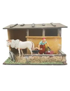 Animated 10 cm Landi Farrier with Horse 2