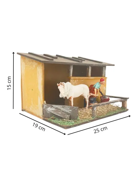 Animated 10 cm Landi Farrier with Horse