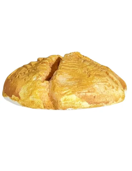 Pagnotta tonda di pane in gesso per statue da 30 cm